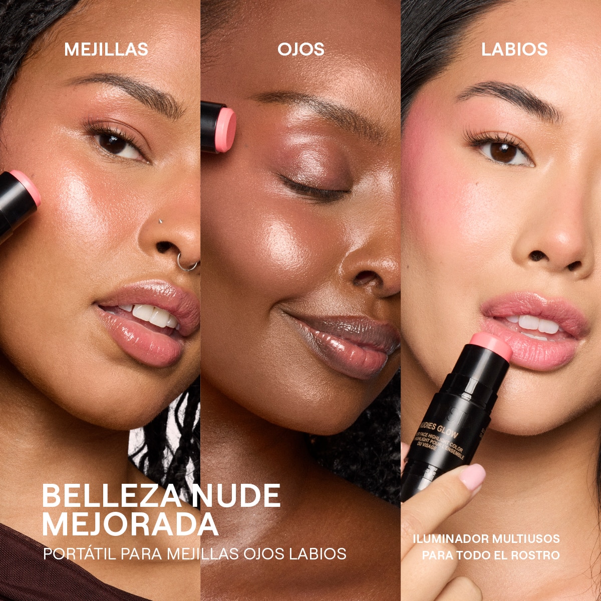 NUDIES ALL OVER FACE COLOR GLOW (ILUMINADOR FACIAL)